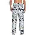 thumbnail image 7 of Salouo Sea Life Elements Print Pajama Pants for Men, Lounge Pants Elastic Waistband Casual Men's sleepwear Loungewear Sleep Pajama Pant -Large, 7 of 7