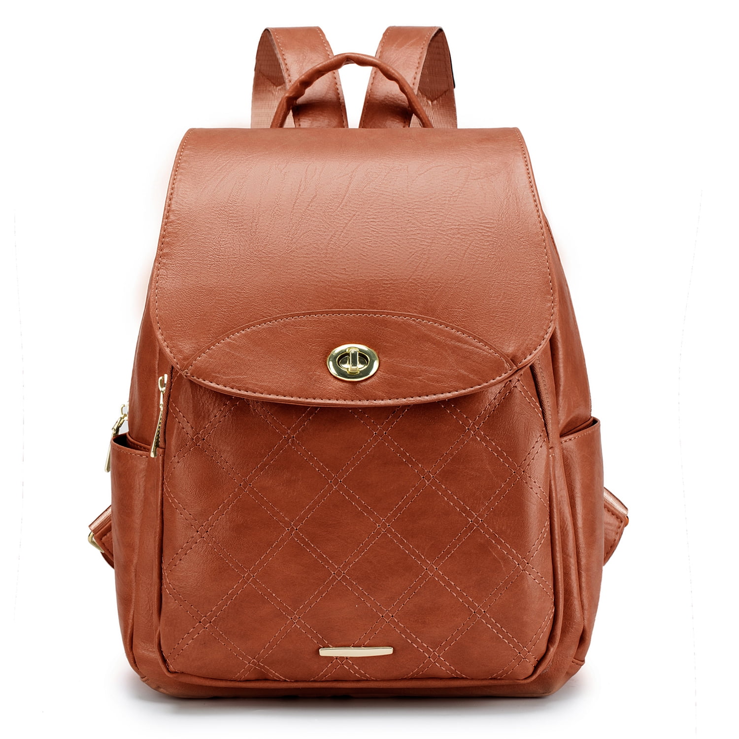 BAGZY Women Backpack Small Travel Backpack Leather Rucksack Bag Anti