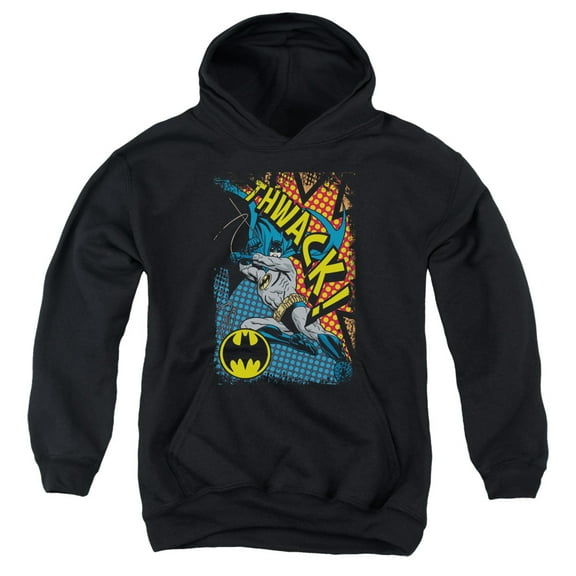 Batman - Thwack - Youth Hooded Sweatshirt - Large