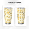 thumbnail image 3 of Rateoe Banana Printed Car Guy Gifts for Men Women Tumbler - 20oz/590ml Double Wall Vacuum Insulated Stainless Steel Travel Tumbler Cups with Lid & Straw-Straw Three-piece Set, 3 of 8