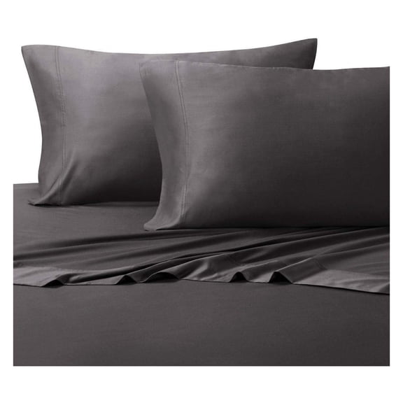 Silky-Soft Viscose from Bamboo-Cotton , King 4PC Bed Sheets Set, Charcoal
