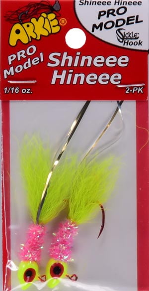 Details about  / 5 pcs Arkie Shineee Hineee Crappie Jigs 1//16 oz Hand Tied Painted Head