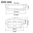 thumbnail image 4 of LOOKSEVEN Electric Guitar Vintage Alnico5 Magnet Single Coil Neck & Bridge Pickup for TELE-Bridge, 4 of 7