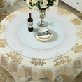 thumbnail image 3 of Miumaeov Round Tempered Glass Table Top 360° Rotating Tempered Glass Turntable Heavy-Duty Load Capacity for Dining Tables Banquets, 3 of 13