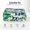 thumbnail image 6 of XMXT Flannel Warm Throw Blanket, Seamless Floral Tattoo Bedroom Decor Blankets for Bed Couch Living Room, 50 x 70 inches, 6 of 9