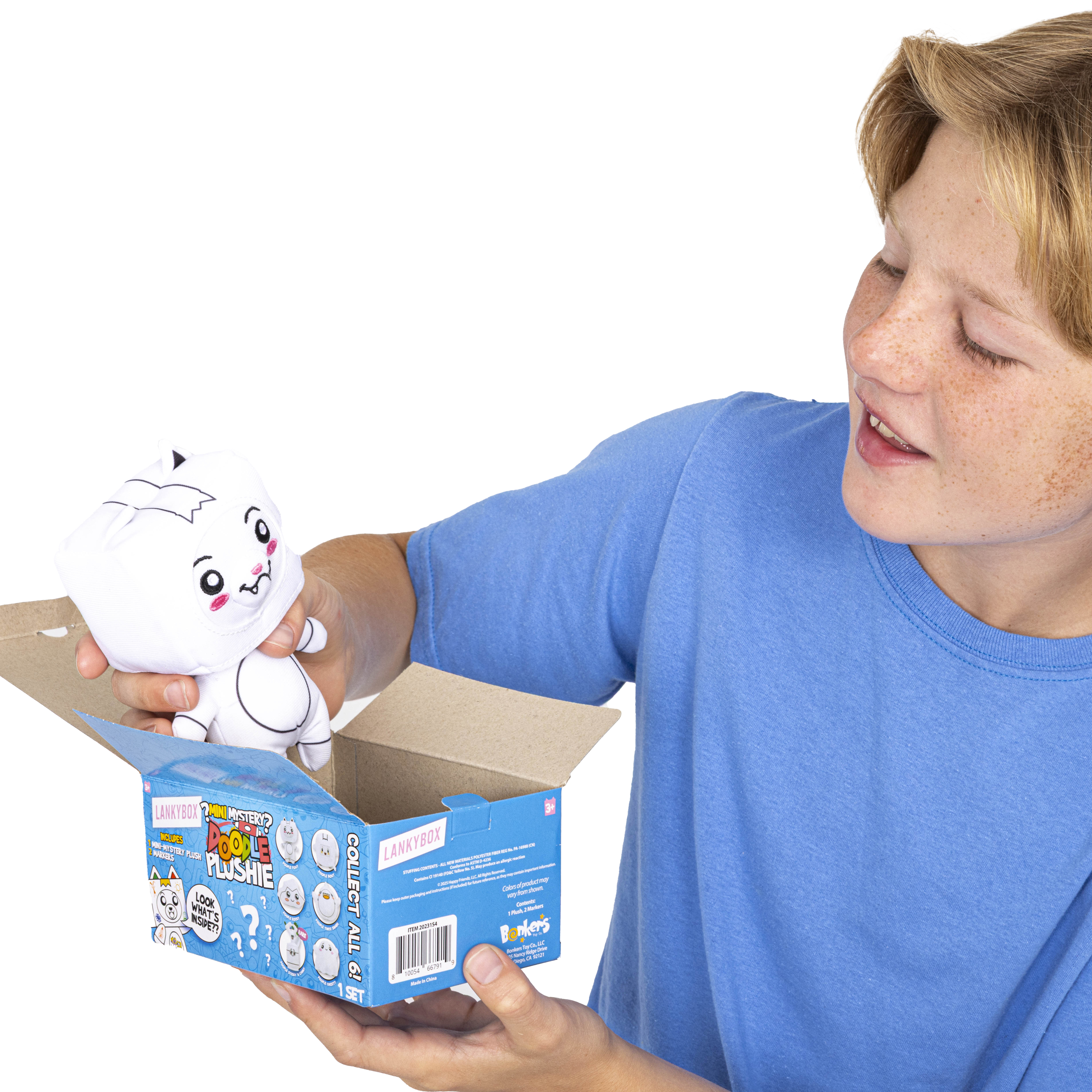 LankyBox Mystery Plush, Doodle Collection, Collectible Blind Box Mini Plush, Officially Licensed LankyBox Brand Merch