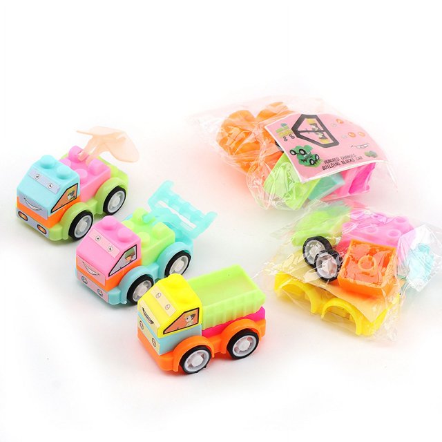 Proyecto de ensamblaje de rompecabezas para niños, juguete creativo de deformación de automóviles para niños, regalo pequeño, huevo giratorio, regalo de empuje