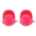 thumbnail image 2 of Guantes de Mini Horno de 4 Piezas con Soporte para , Guantes Rojos Antideslizantes para Microondas, 2 of 9