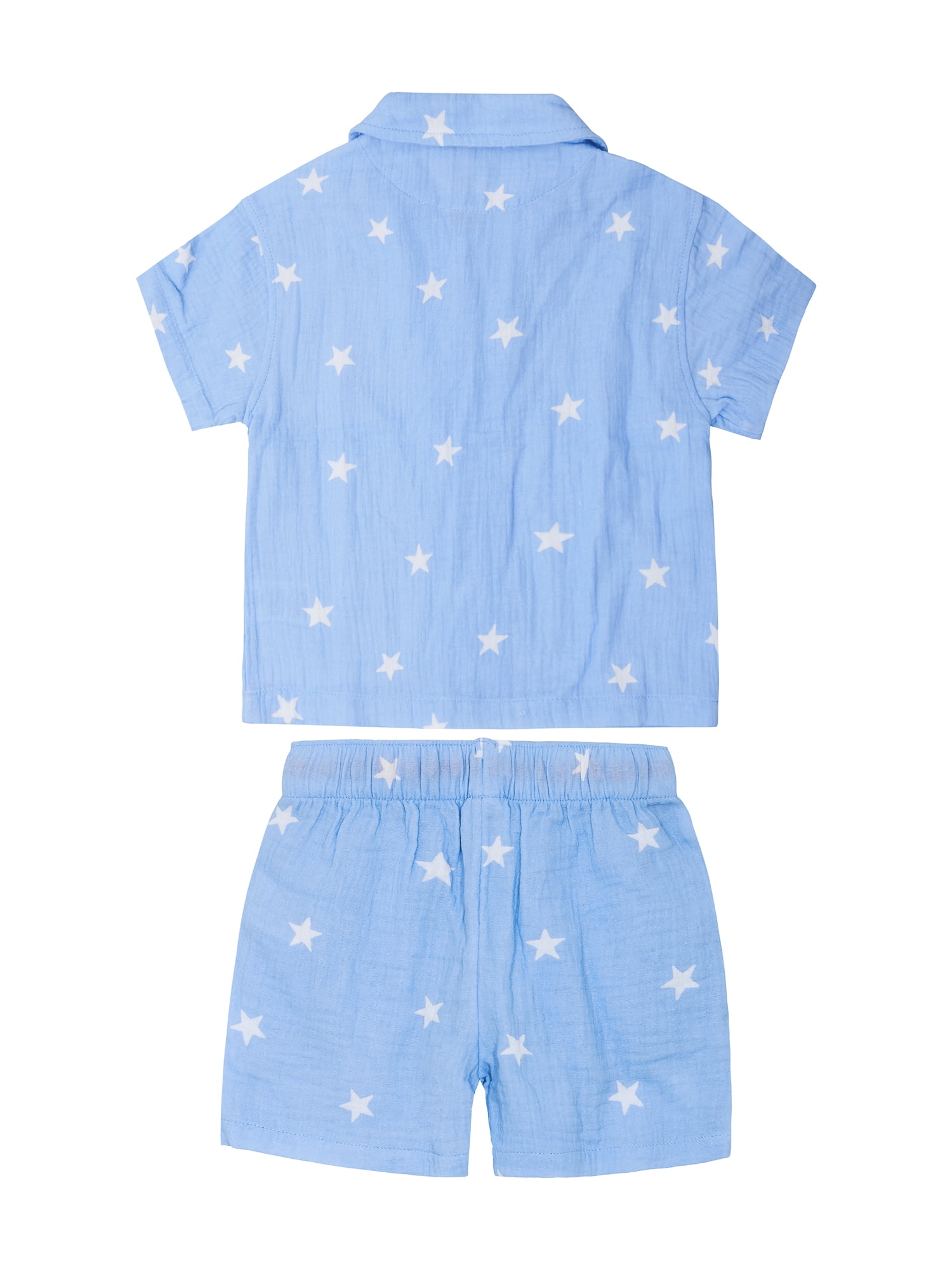 Way to Celebrate Toddler Boy Patriotic Americana Americana Shirt and Short Set, Sizes 12M-5T