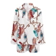 thumbnail image 3 of DHFJKG Womens 2 Piece Sets Spring Summer Outfits Half Zip Collar Long Sleeve Shirts Shorts Set With Pockets Vacation Clothes Soft Outfit, 3 of 4