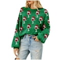 thumbnail image 2 of Christmas Sweaters for Women 2025 Long Sleeve Crewneck Glass Sequin Knitted Pullover Sweater Jumper Tops, 2 of 6