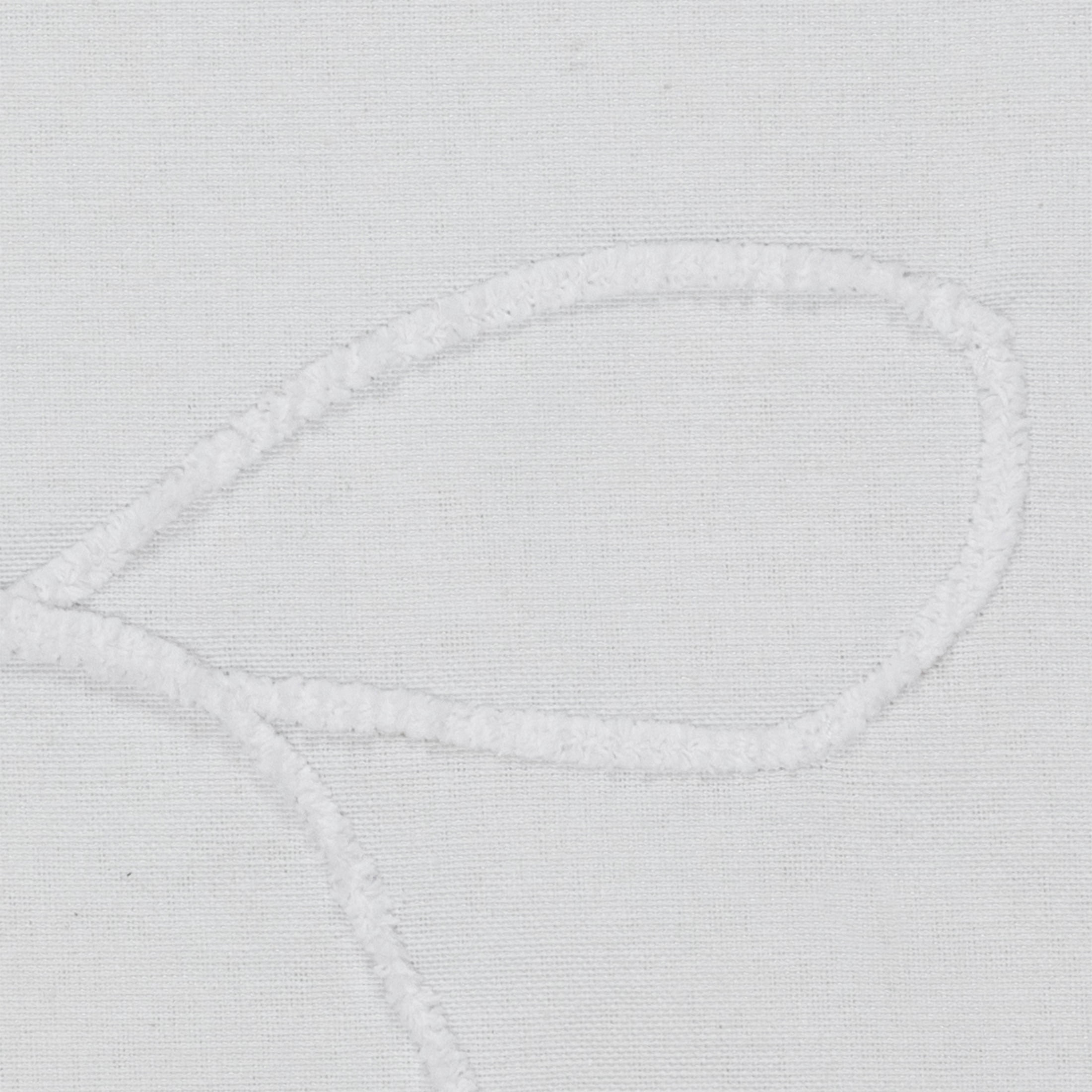 My Texas House White/White Embroidered Holiday Farmhouse Bow Cotton Shower Curtain, 72" x 72