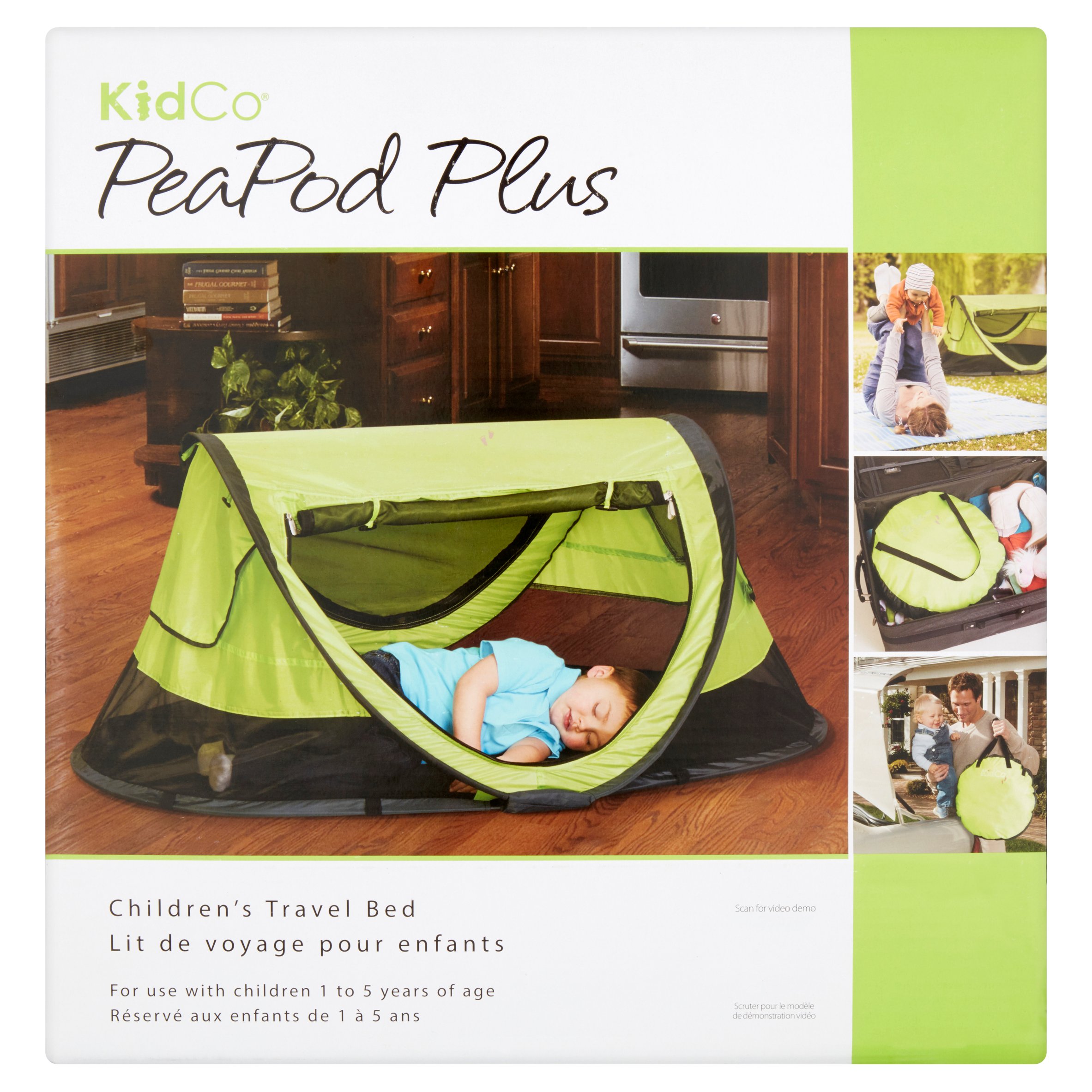 kidco p4012 peapod plus infant travel bed