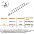 thumbnail image 2 of Dog Training Collar Adjustable Choker Collar Solid Steel Metal Snake Chain For Pets (l-4.0mmx60cm), 2 of 5