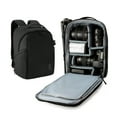 thumbnail image 1 of DSLR SLR Camera Backpack with Rain Cover Waterproof Men Camera Bags Cases Fits up to 15.6 Inch Laptop Tripod Holder Black- 13.3inch, 1 of 6