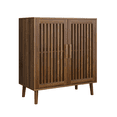 thumbnail image 5 of Tcbosik 2-Door Storage Cabinet, 31.5 inch Small Accent Cabinet with Adjustable Shelf, Modern Buffet Sideboard, Cupboard for Kitchen, Dining Room, Living Room, Easy Assembly, Walnut, 5 of 7