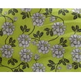 thumbnail image 5 of oneOone Georgette Viscose Lime Fabric Leaves & Clover Craft Projects Decor Fabric Printed By The Yard 42 Inch Wide, 5 of 5