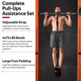 thumbnail image 2 of Juego De Bandas De Asistencia Para Dominadas, Banda De Asistencia Para Dominadas Ajustable Y Resistente Con Reposapiés, Bandas De Entrenamiento De Fuerza Para Gimnasio En Casa, Barra De Dominadas, Cal, 2 of 5
