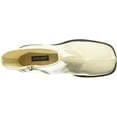 thumbnail image 5 of Nine West Gerri Cream Patent Chunky Block Heel Squared Toe Ankle Platform Boots (Cream Patent, 7.5), 5 of 6