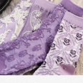 thumbnail image 3 of Zhengup 5 Pairs Cute Socks, Women's Summer Lace Ruffles Ankle Sock, Cottagecore Breathable Mid Tube Floor Socks, Floral Crew Sock, 3 of 7