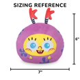 thumbnail image 4 of Pantalones cuadrados de peluche con forma de tortuga y Bob Esponja reversibles de 6 pulgadas, 4 of 4