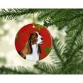 thumbnail image 2 of Carolines Treasures SS4720-CO1 Springer Spaniel Flocons de Neige Rouges Ornement en Céramique de Noël, 2 of 2