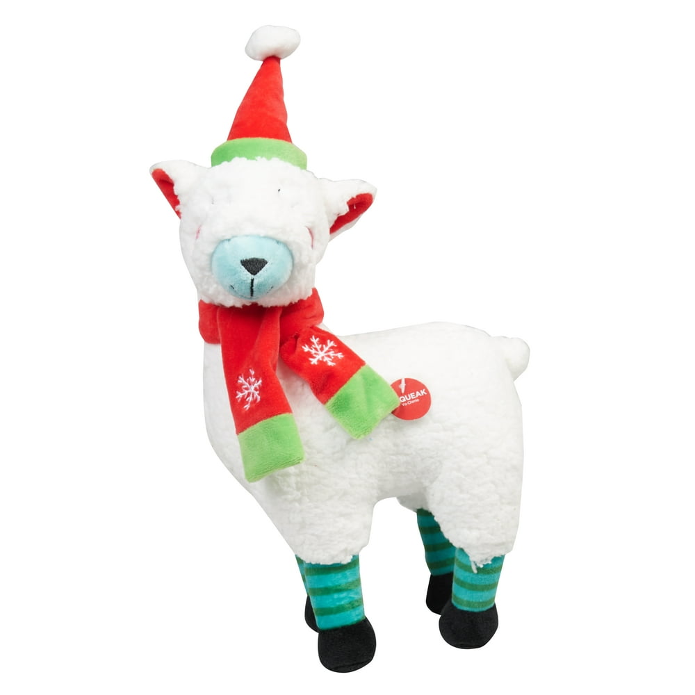 Holiday Time Llama Plush Dog Toy - Walmart.com - Walmart.com