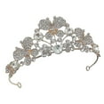 thumbnail image 1 of Butterfly Crown Bridal Rhinestone Crown Queen Tiaras Wedding Hair Jewelry, 1 of 4