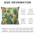 thumbnail image 5 of COMIO  Pineapple Decorative Throw Pillow Cover Case,Tropical Palm Leaves and Flowers Outdoor Pillow Cases Square Standard Cushion Covers for Sofa Couch Bed Gold Green, 5 of 5