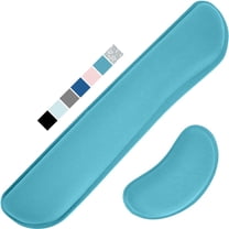 Ergonomic Gel Memory Foam Keyboard Wrist Rest & Mousepad Rests for Computer, Typing, Laptop, Mouse Desk Pads Support Hand and Arm, 2 Piece Pad for Office and Travel