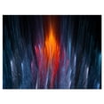 thumbnail image 2 of Fractal Fire in Light Blue - Abstract Canvas Art Print, 2 of 3