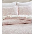 thumbnail image 4 of Studio 16, Toronto - Colette Cotton Matelassé Duvet Cover Set (Full/Queen) with 1/2" Flange Detailing-Elegant Floral Design - Rose, 4 of 9