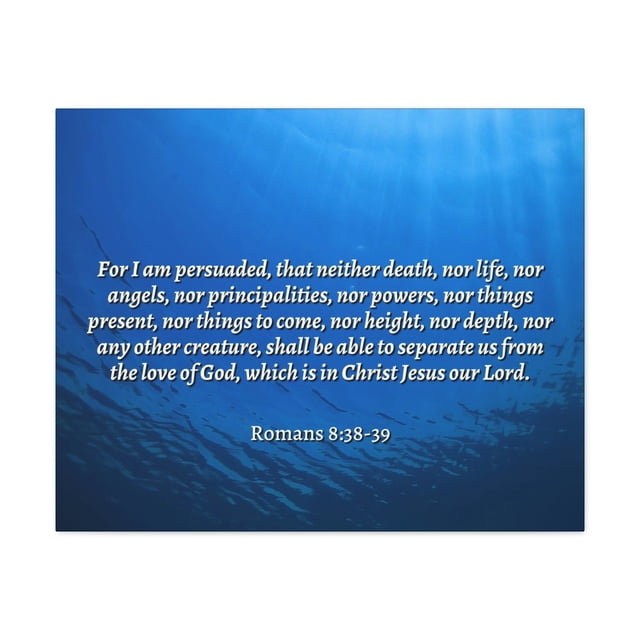Scripture Walls Nothing Can Separate Us Romans 8:39 Bible Verse Canvas Christian Wall Art Ready to Hang Unframed