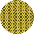 thumbnail image 1 of Ahgly Company Machine Washable Indoor Square Transitional Golden Yellow Area Rugs, 3' Square, 1 of 7