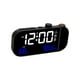 thumbnail image 3 of Reloj despertador de proyección, reloj de mesa digital, reloj despertador digital USB, reloj proyector para adolescentes, oficina, sala de estar, , negro perfecl Despertador proyector, 3 of 8