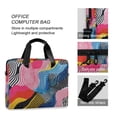 thumbnail image 4 of FORMRS 16" Laptop Bag Carrying Sleeve Case with Handle Travel Shoulder Briefcase, Stripes Pattern, 4 of 8
