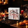 thumbnail image 5 of Halloween Ghost Wooden Tissue Holder, Style C, Cute Festive Tabletop Dispenser and Restaurant Decor, 5 of 7
