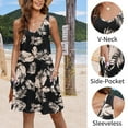 thumbnail image 4 of Weardear Sundress for Women 2025 Casual Hawaiian Dresses V Neck Loose Fit Tank Dress with Pockets, 4 of 5
