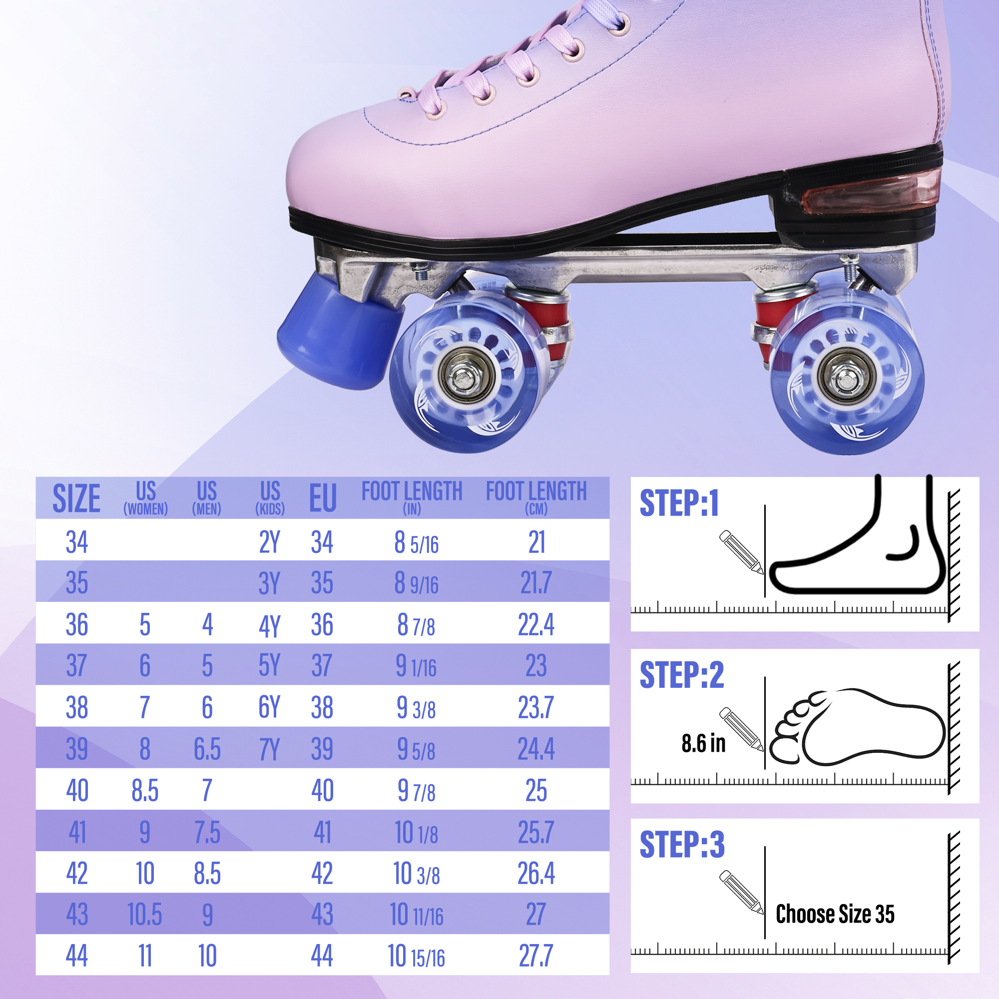 JZY Adult High-Top Retro Roller Skates, Unisex Glitter Skates for Indoor/Outdoor Use, PU Durable Wheels, Stable Weight Support