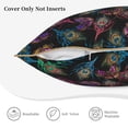 thumbnail image 3 of KLL Feathers And Butterflies Decorative Throw Pillow Covers Velvet Soft for Couch Sofa Bedroom Living Room Outdoor (No pillow core)- 16"x16", 3 of 5