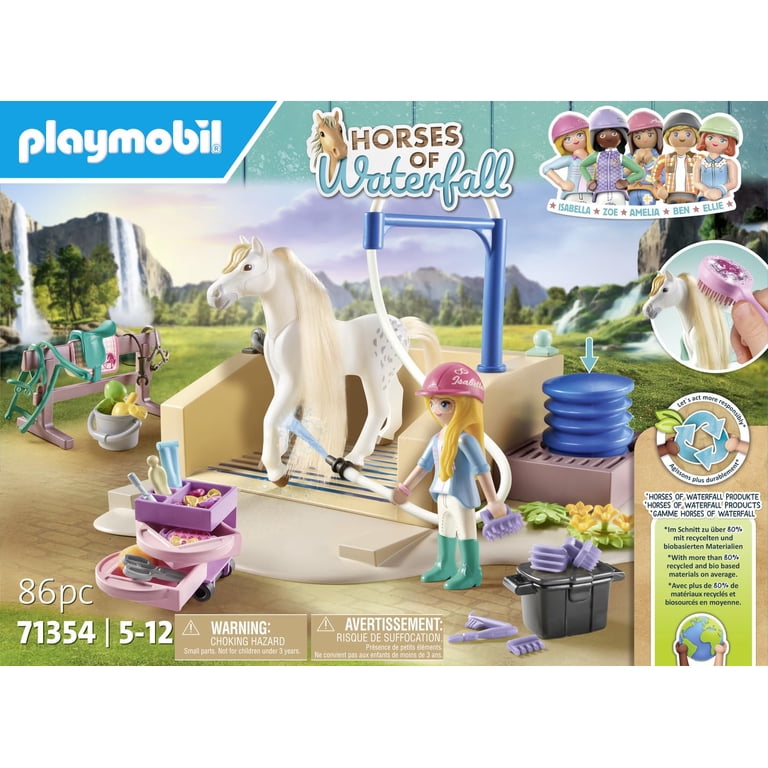 PLAYMOBIL #71354 Horses of Waterfall Horse Washing Station w