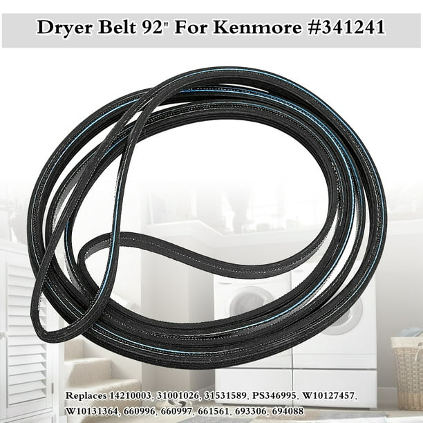 92'' Dryer Belt For Maytag Whirlpool Amana 341241 AP2946843 PS346995