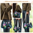 thumbnail image 5 of Abstract Art Dragonfly Flower Womens Chain Shoulder Bag Tote Handbag Clutch Hobo Purse with Zipper for Travel Casual, 5 of 7