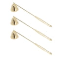 thumbnail image 1 of Candle Snuffer, Candle Extinguisher Snuffer Iron Plating Golden 3pcs  For Tea Light Candles, 1 of 8