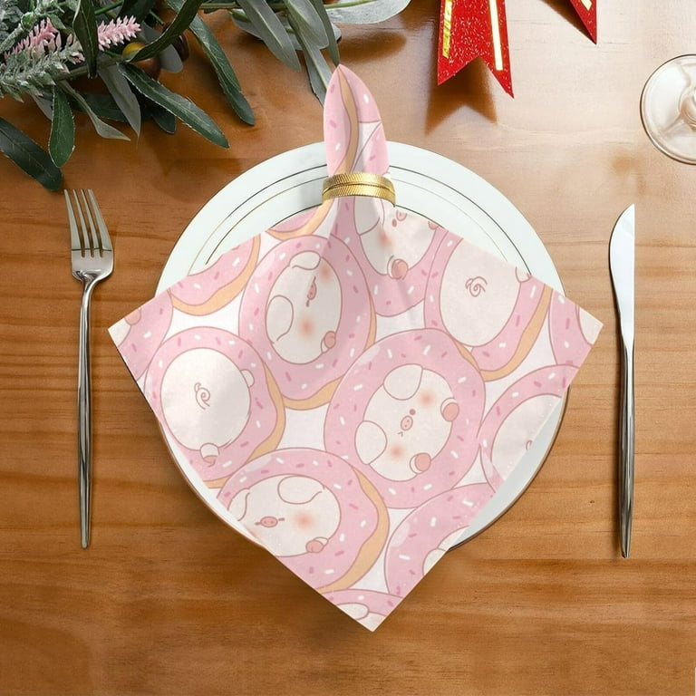 100% Linen Napkin 4pcs Linen Party Table Cloth Dinner Restaurant