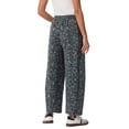 thumbnail image 4 of PINKSIR Women's Barrel Sweatpants High Waisted Wide Leg Lounge Pants with Drawstring and Pockets Baggy Casual Sweat Pants, 4 of 9