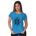 thumbnail image 3 of Triangle Eye Wheel Symbolic Spirit Womens Slim Fit Graphic Tee Brisco Brands X, 3 of 5