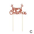thumbnail image 6 of Gold Red Merry Christmas Party Cake Toppers Decoration For Xmas Decoration Supplies G8P9, 6 of 10