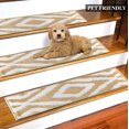 thumbnail image 4 of Sofia Rugs, Beige Stair Treads Carpet, Non-Slip Stair Treads, Meadow, 4 of 8