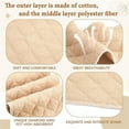 thumbnail image 4 of Tutuviw 6 Pcs Cotton Tummy Liners for Sweat Rash Plus Size Cotton Under Belly Sweat Liners Perspiration Absorber Pads Belly Band for Skin Rash,Women Sweating Supplies(27in Long, Skin Color), 4 of 7